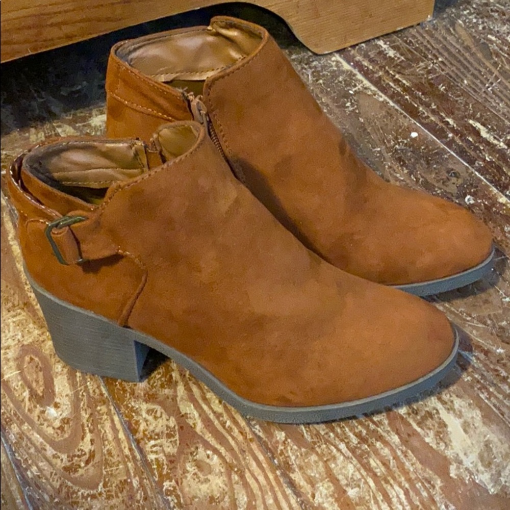 Brown booties
